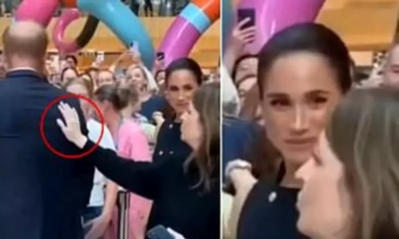 Meghan Markle's 'Killer Glare' at Aide Who Touched Prince Harry Sparks Online Frenzy