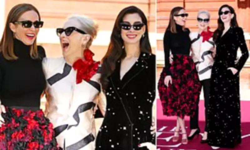 Meryl Streep Gets Giggles at Devil Wears Prada 2 Photocall in London