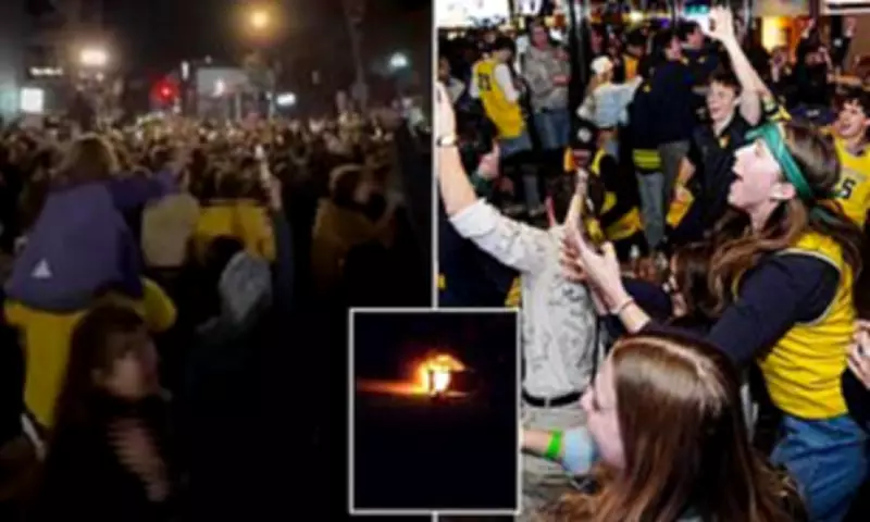 Michigan Fans Set Fires in Wild National Championship Celebrations