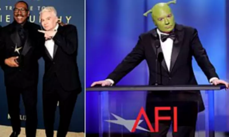Mike Myers Makes Rare Appearance as Shrek to Honour Eddie Murphy at AFI Awards