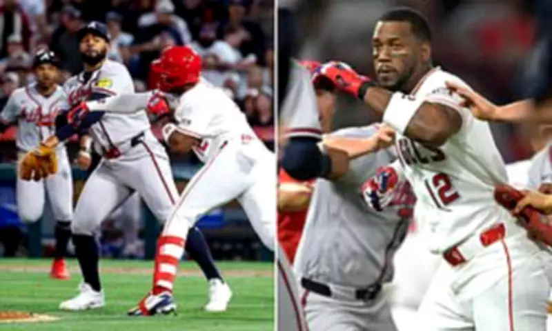 MLB Suspends Braves' Lopez and Angels' Soler After Bench-Clearing Brawl