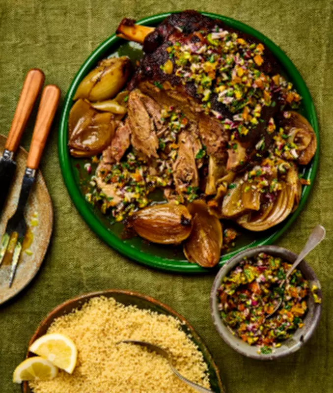 Moroccan Feast: Tagine Pasta and Spiced Lamb Shoulder Recipes