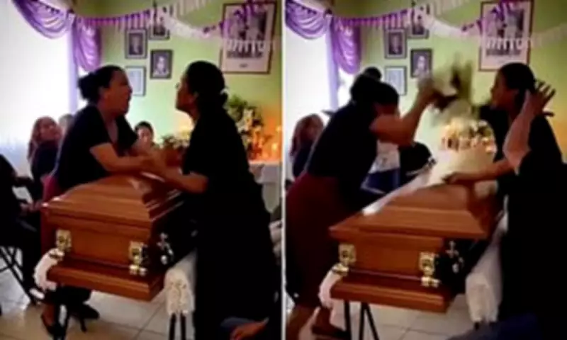 Mourners Stunned as Two Lovers Brawl at Cheating Man's Wake in Mexico