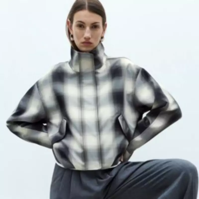 M&S Check Funnel Neck Jacket Sells Out Rapidly as Shoppers Hail Stylish £60 Design