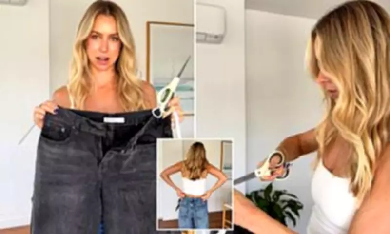 Mum's Genius Jeans Hack Uses Shoelace for Perfect Fit Without Tailor
