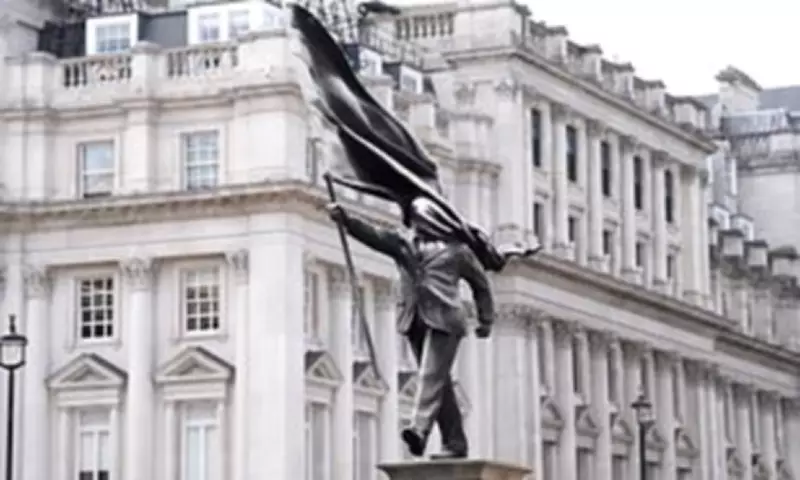 Mysterious Statue in Central London Sparks Banksy Speculation