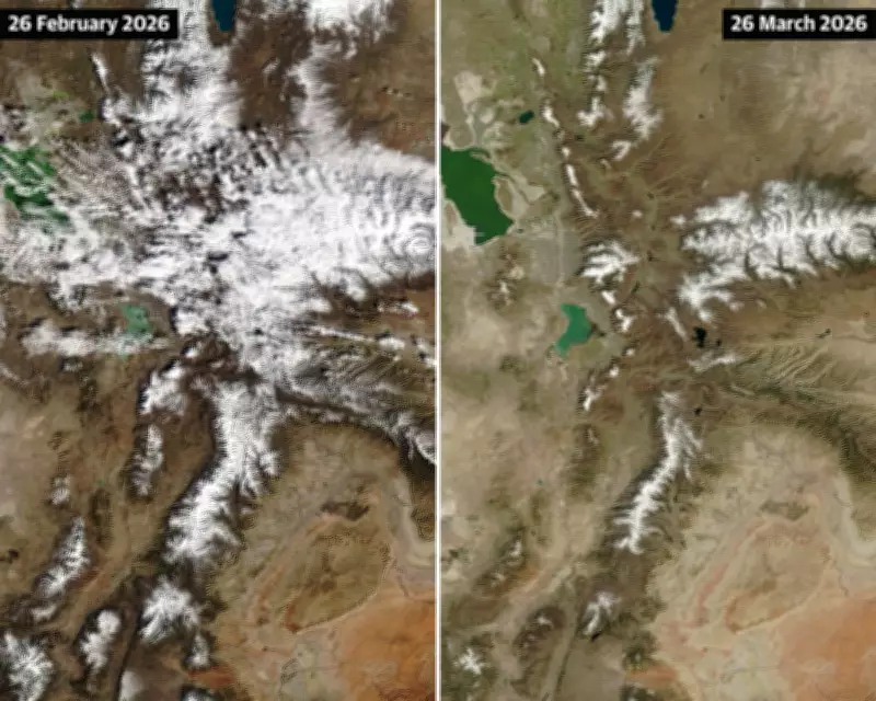 NASA Images Reveal Rapid Snowpack Melt in Utah, Stunning Scientists