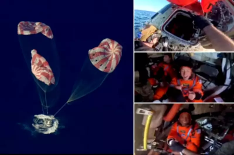 Navy Crews Celebrate with Artemis II Astronauts After Historic Moon Mission Return