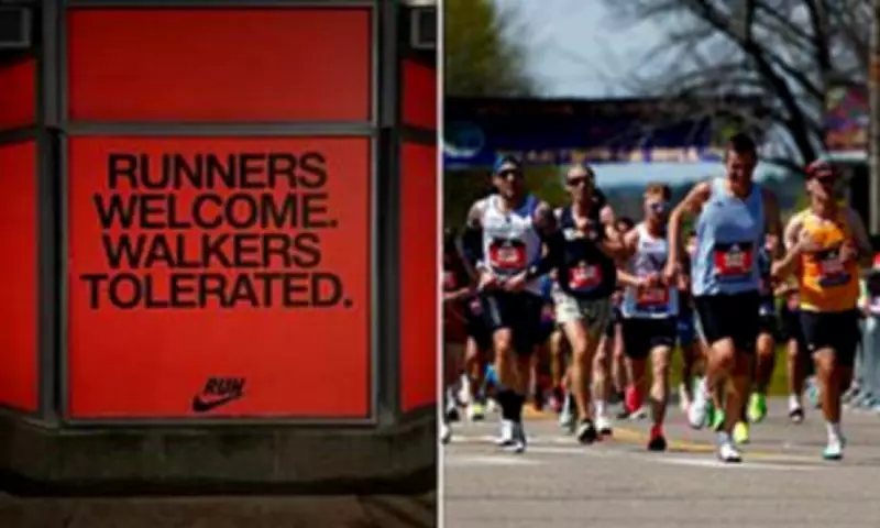 Nike's Boston Marathon Sign Sparks 'Pace Shaming' Backlash and Removal
