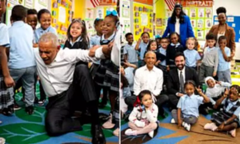 Obama and Mamdani Engage with Pre-K Students During New York School Visit