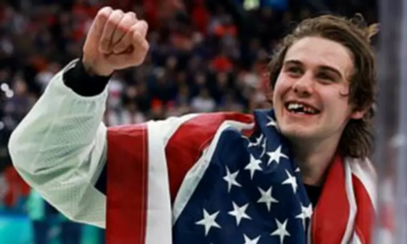 Olympic Hero Jack Hughes Reveals New Smile at Yankees Opening Day