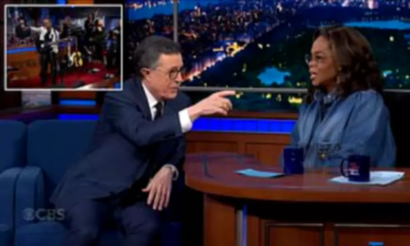 Oprah and Colbert Swap Roles in Bittersweet Farewell Interview on The Late Show
