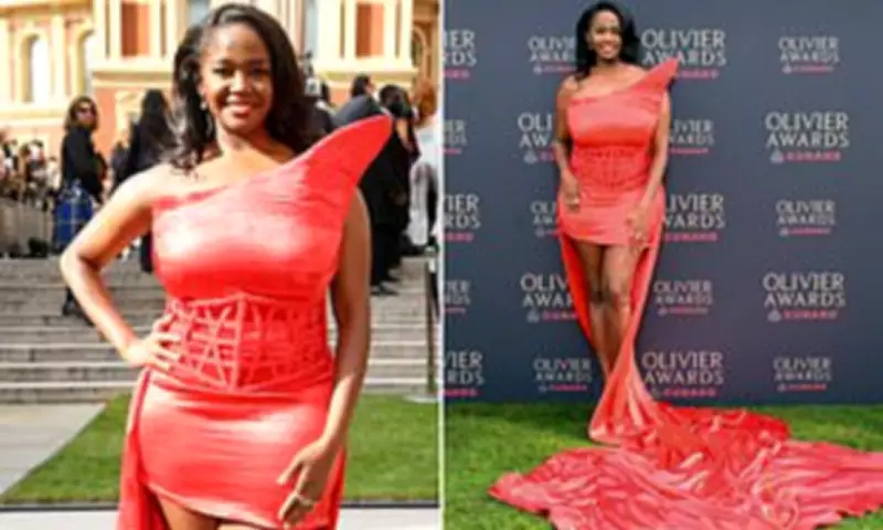 Oti Mabuse Stuns in Orange at Olivier Awards as Theatre Celebrates 50 Years