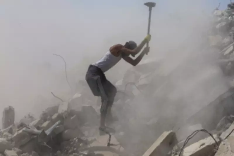 Palestinians use war rubble to restore Gaza streets amid stalled US plan