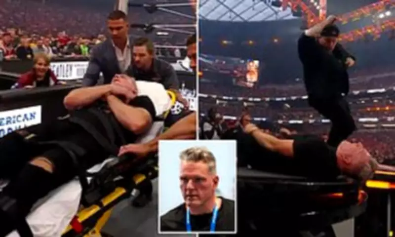Pat McAfee Stretchered from WrestleMania After Jelly Roll Table Slam