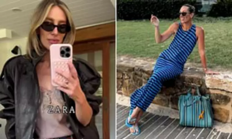 Phoebe Burgess Shows Off Slender Figure in Zara Jacket Parade on Instagram