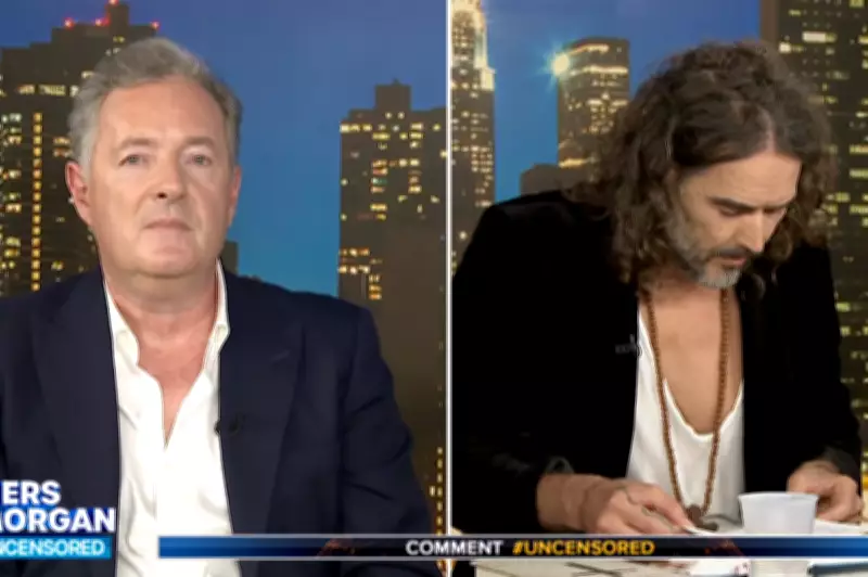 Piers Morgan Calls Russell Brand 'Inappropriately Tactile' in Awkward Interview