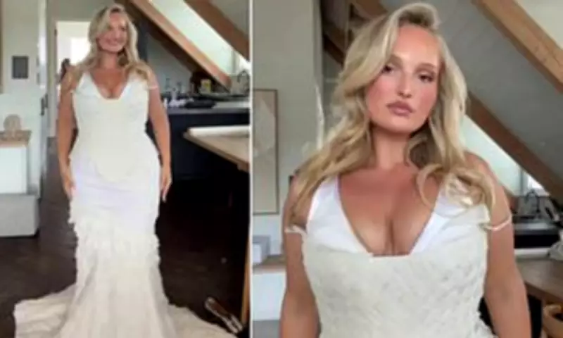 Plus-Size Model's Wedding Dress Sparks Debate Over Cultural Homage and Style