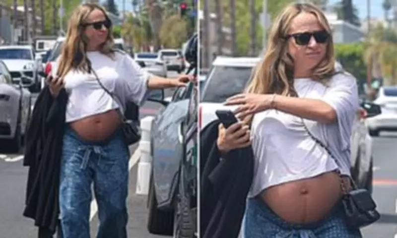 Pregnant Jennifer Meyer Shows Baby Bump in Los Angeles Shopping Trip