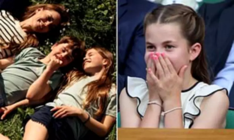 Princess Charlotte Shows Off Blue Nail Polish in Anniversary Portrait