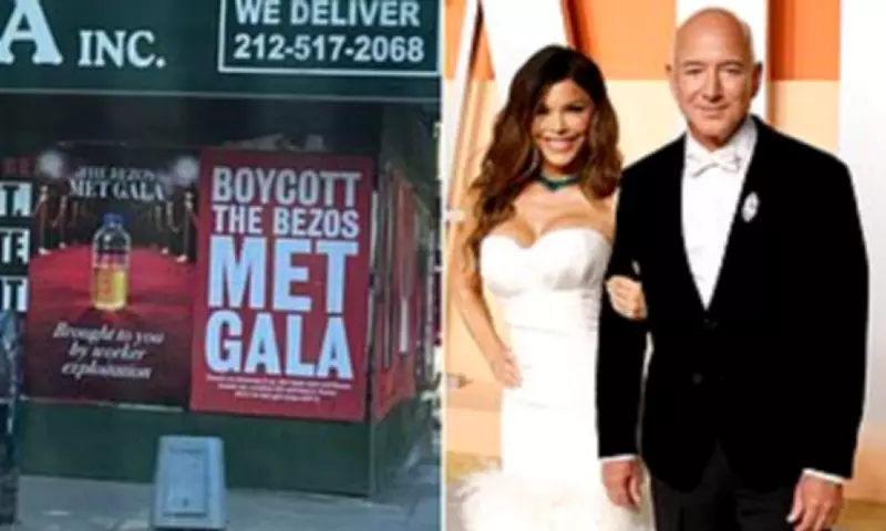 Protest Posters Target Jeff Bezos Ahead of Controversial Met Gala Funding