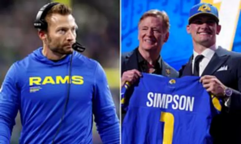 Rams Coach McVay Denies Anger Over Draft Pick, Clarifies Mood