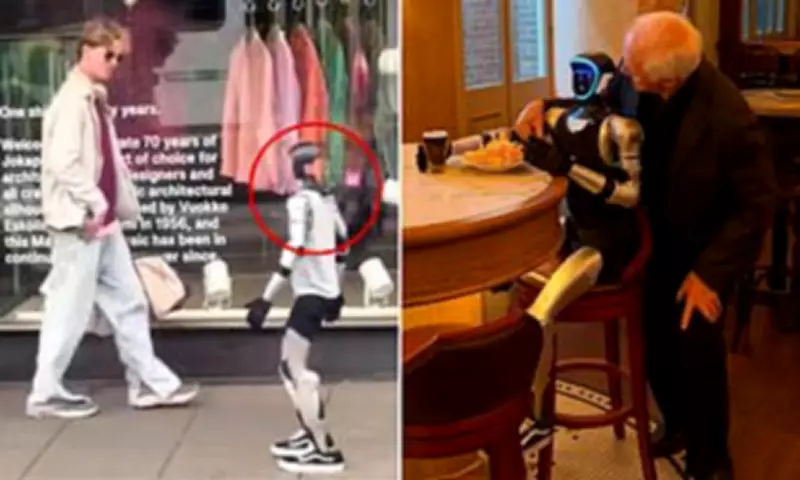 Robot 'Frank From Future' Strolls Melbourne's Chapel Street, Sparking Public Reaction