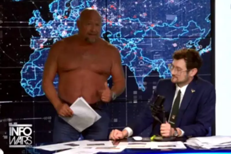 Shirtless Alex Jones Rages as The Onion Plans Satirical InfoWars Takeover