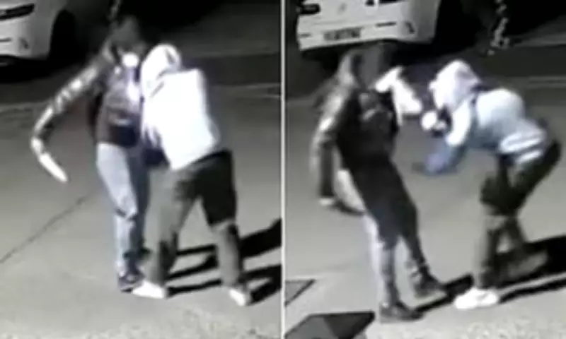 Shocking CCTV Shows Knifeman Stabbing Victim in London Street Attack