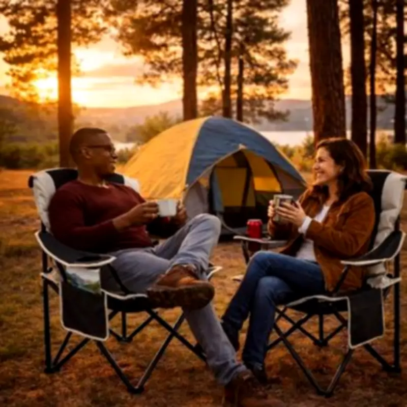 Shoppers Hail 'Very Best' Padded Camping Chairs That Fold Easily and Look Great