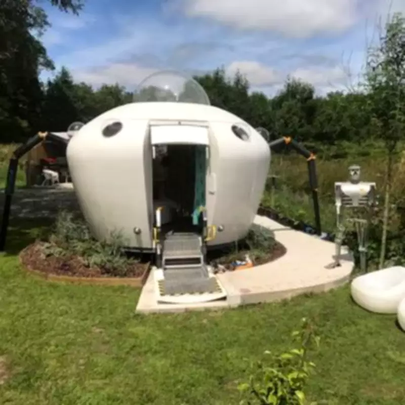 Sleep in a UFO with a TARDIS Toilet at This Unique Welsh Airbnb