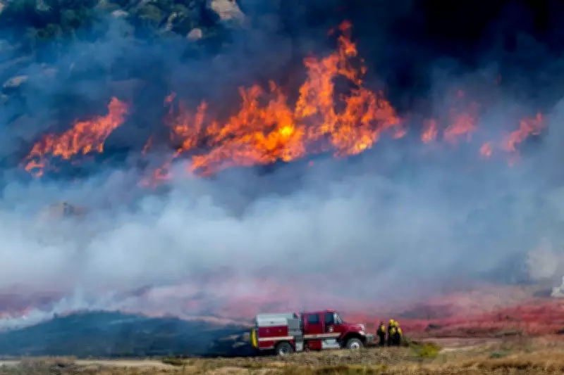 Southern California Wildfire Forces Evacuations Amid High Winds