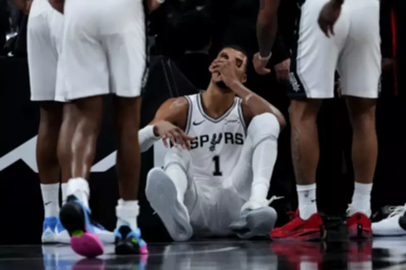 Spurs Star Wembanyama Enters Concussion Protocol After Hard Fall in Playoffs