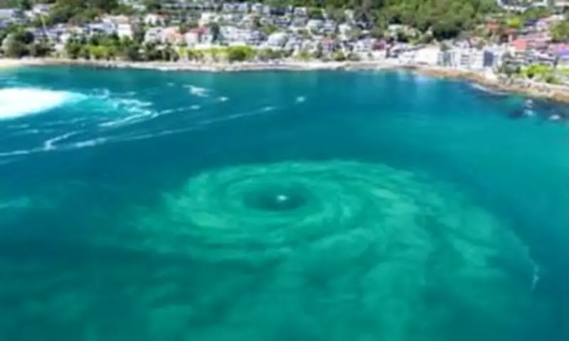 Stunning 'Tornado Rip' Phenomenon Captured at Sydney's Manly Beach