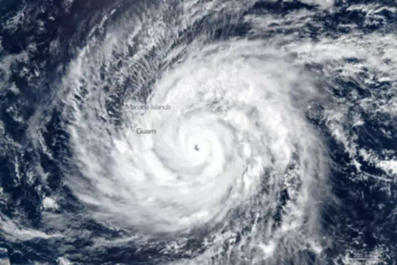 Super Typhoon Sinlaku Ravages Remote US Islands with 140 MPH Winds