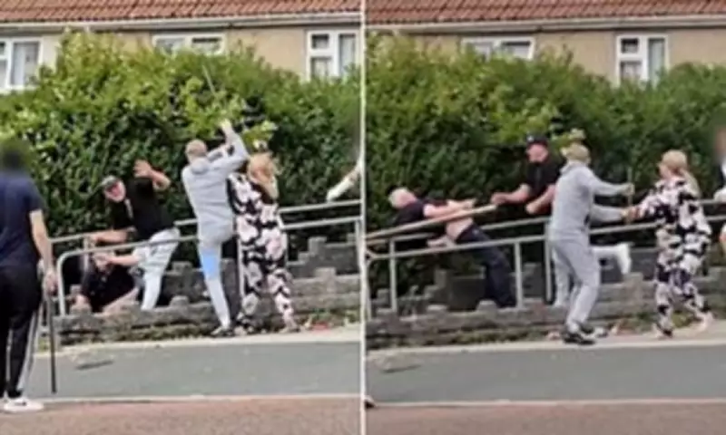 Swansea Street Brawl: Families Clash with Wooden Planks and Metal Poles