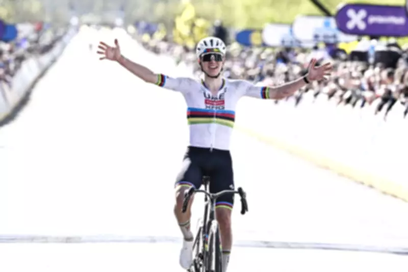 Tadej Pogacar Dominates Tour of Flanders, Equals Record with Third Victory