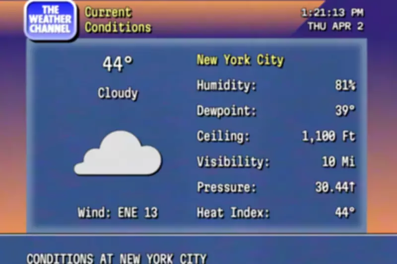 The Weather Channel Launches Nostalgic RetroCast Website with 90s Style