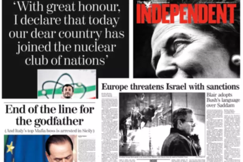 This Week in History: Nuclear Iran, Diana's Handshake, and Mafia Arrests