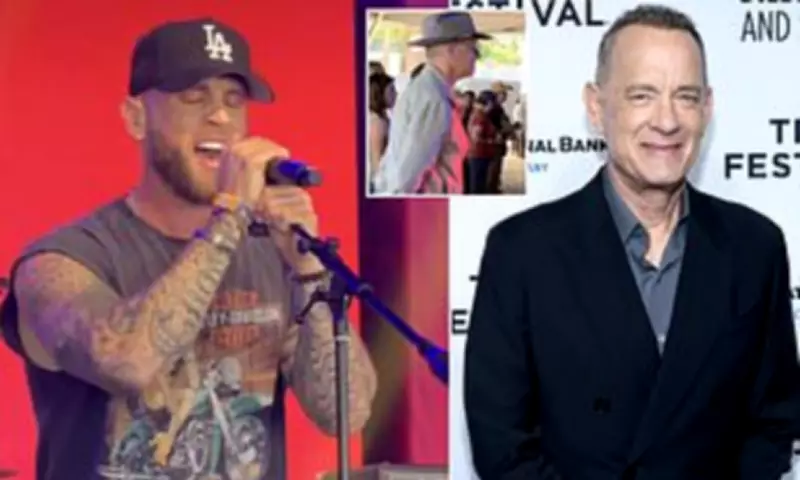 Tom Hanks spotted at Stagecoach supporting son Chet's performance