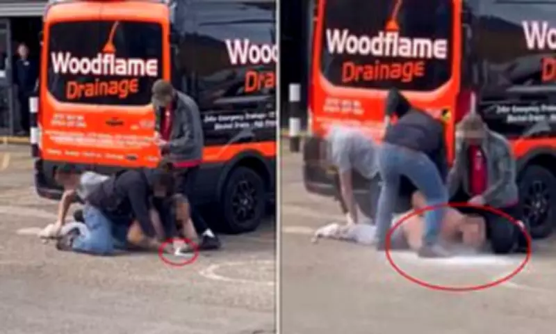 Topless Suspect's Arrest Sends White Powder Flying in Brixton