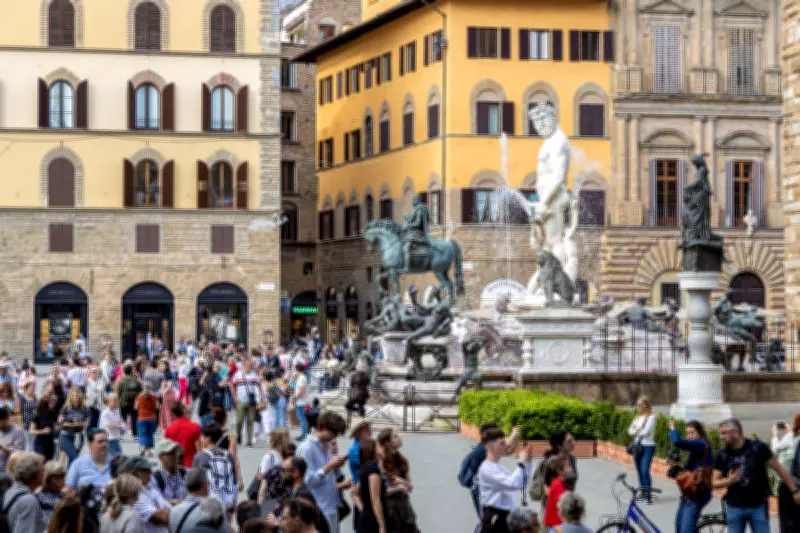 Tourist Damages Historic Florence Fountain in Pre-Wedding Challenge