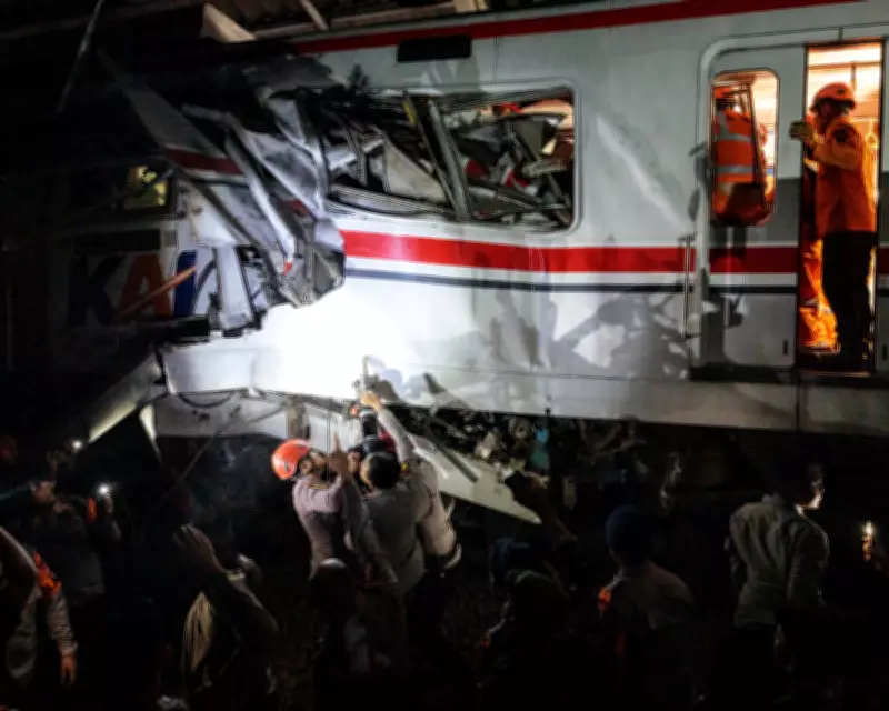 Train Collision in Indonesia Kills 14, Dozens Injured Near Jakarta