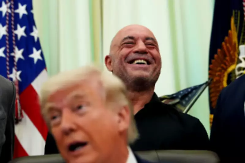 Trump Jokes Joe Rogan is 'Very Liberal' Despite Podcaster's Iran War Criticisms