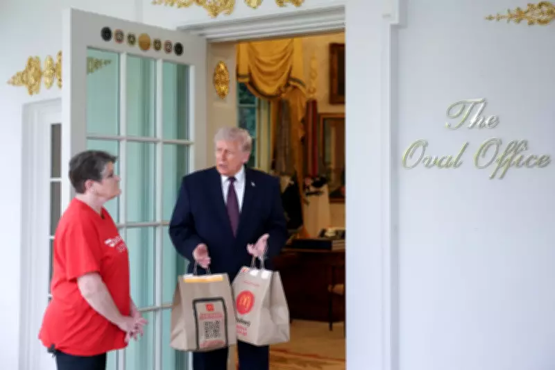 Trump Orders McDonald's to Oval Office in DoorDash Stunt Before Iran Briefing