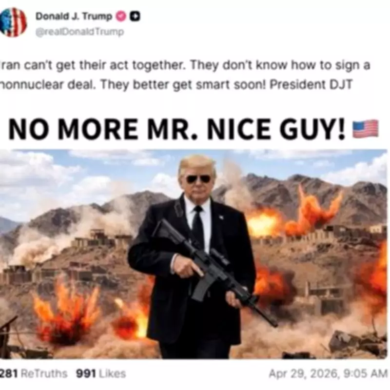 Trump Threatens Iran: 'No More Mr Nice Guy' in AI-Generated Post