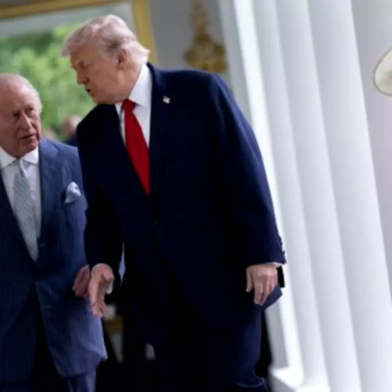 Trump's Party Risks State Visit with AI King Image in MAGA Hat