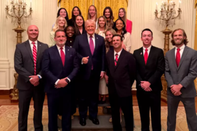 Trump's White House Photo with Women's Tennis Team Sparks Online Mockery