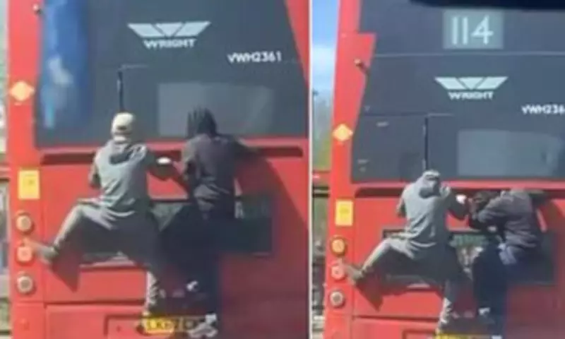 Two Men Condemned for 'Death-Defying' Bus Surfing Stunt in Edgware