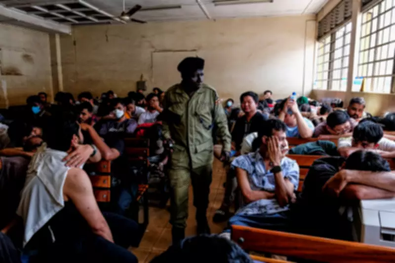 Uganda Detains 231 Foreigners in Human Trafficking and Cyberscam Crackdown